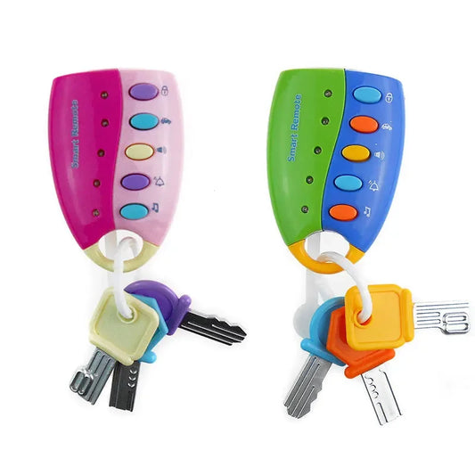 Llave de control remoto para coche con cerradura antirrobo, modelo para educación infantil y de primera infancia, juguetes transfronterizos con música 