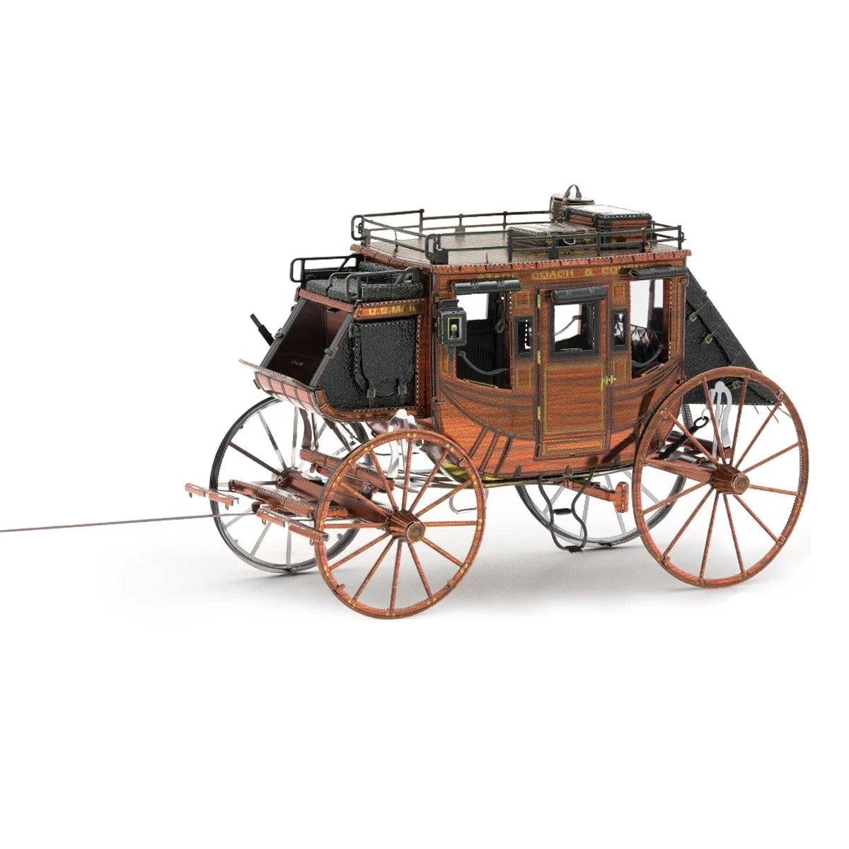 Antique luxury carriage 3D metal puzzle model kit DIY laser cutting puzzle children's puzzle toy Leedoar