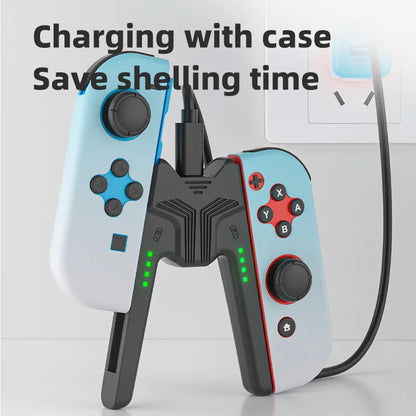 Suporte de carregamento Aolion para controle de jogos Switch Joycon Handle Grip Charging Station para acessórios Nintendo Switch 