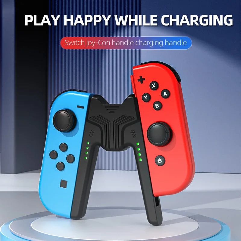 Soporte de agarre de carga Aolion para el mango Joy-Con de Switch, estación de carga para el controlador de juegos, accesorios de Nintendo Switch 