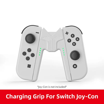 Soporte de agarre de carga Aolion para el mango Joy-Con de Switch, estación de carga para el controlador de juegos, accesorios de Nintendo Switch 