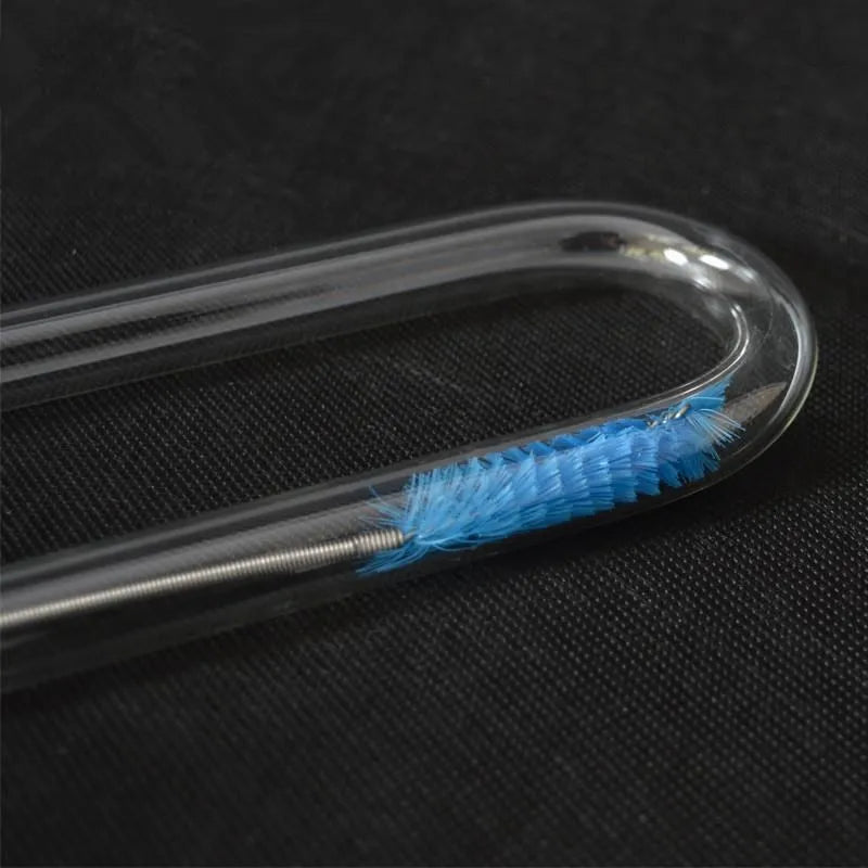 Aquarium Cleaning Brush for Water Filter Pump Lily Pipe Air Tube Hose Stainless Steel Fish Tank Brush Water Pump Accessories Leedoar