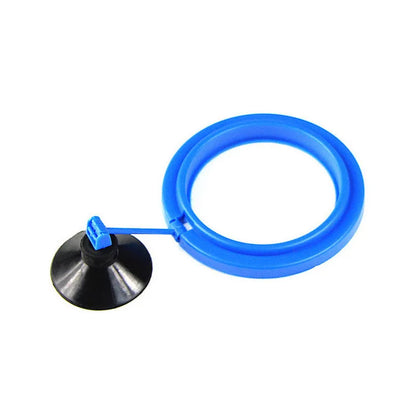 Aquarium Fish Feeding Ring Equipped Suction Cups Portable Circular Square Aquatic Animal Feeder Fish Tank Aquarium Feeding Tools Leedoar