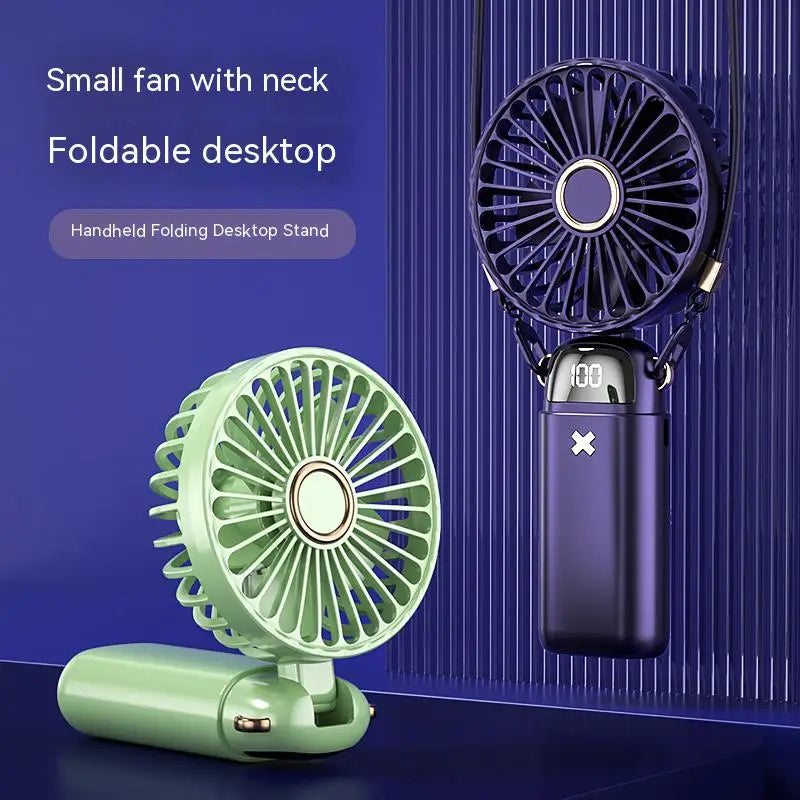 Aromatherapy Mini Handheld Small Fan Portable Portable Silent Office Desk Student On Dormitory Charging Outdoor Hand Holding Fan Leedoar