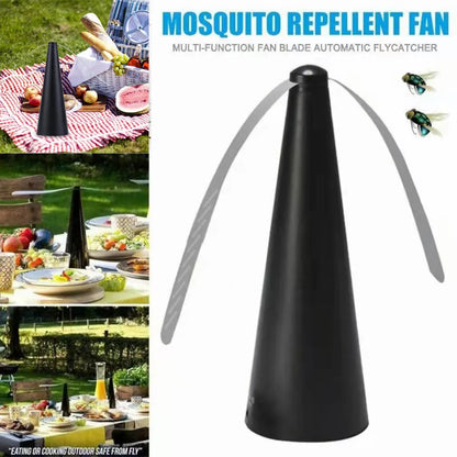 Automatic Mosquito Repellent Fan Fly Mosquito Repeller Fan Battery Powered Portable Pest Control for Home Outdoor Picnic Leedoar