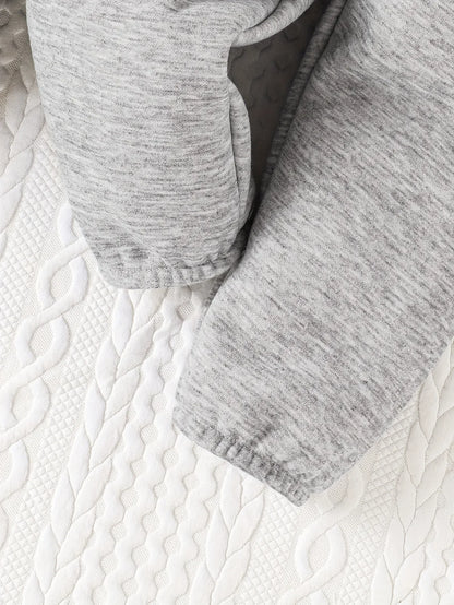 Autumn and Winter Baby Boys Casual Sports Plus Fleece Solid Color Loose Pants Warm Comfortable Fashion Baby Girls Pants Leedoar