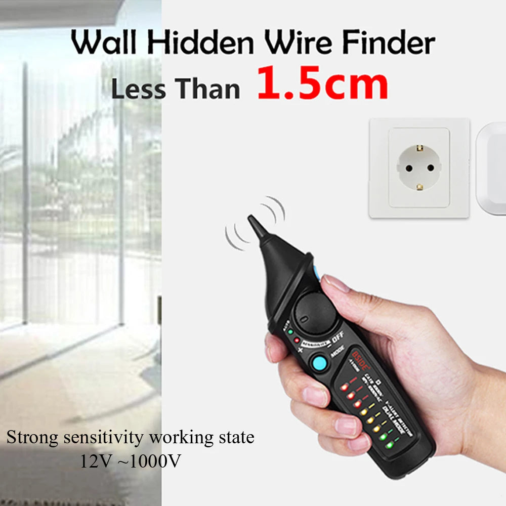 BSIDE Non-Contact Voltage Detector Tester Indicator Profession Smart Test Pencil Live/phase Wire Breakpoint NCV Continuity Meter Leedoar