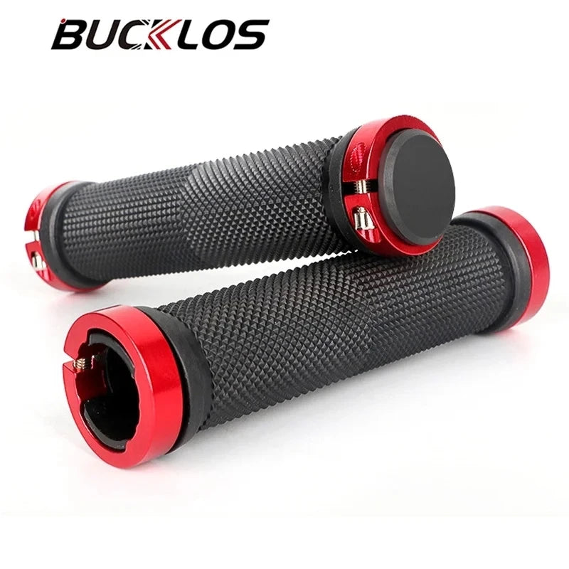 BUCKLOS Bicycle Grips MTB Cuffs Anti Slip Bike Handlebar Cover Rubber BMX Mountain Bike Lock on Handles Grip Bicycle Accessories Leedoar