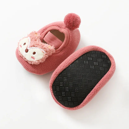 Baby Anti-slip Socks Newborn Warm Crib Floor Shoes with Rubber Sole for Children Boy Toddler Foot Girl Infant Cute Kids Slippers Leedoar