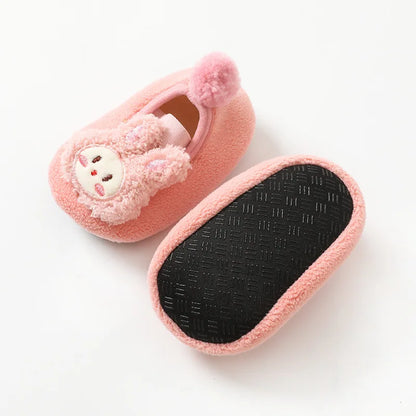 Baby Anti-slip Socks Newborn Warm Crib Floor Shoes with Rubber Sole for Children Boy Toddler Foot Girl Infant Cute Kids Slippers Leedoar