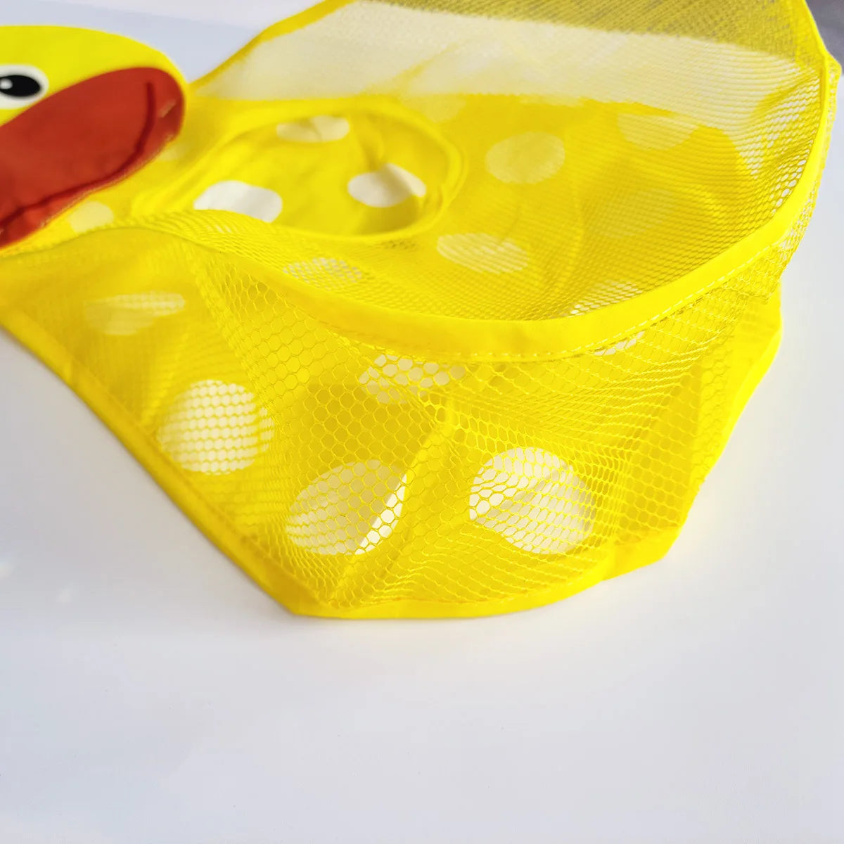 Baby Bath Mesh Net Bag Shower Holder Toys Organizer Large Toy Storage Bags Strong Suction Cups Baby Bath Toys Bathroom Baskets Leedoar