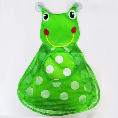 Baby Bath Mesh Net Bag Shower Holder Toys Organizer Large Toy Storage Bags Strong Suction Cups Baby Bath Toys Bathroom Baskets Leedoar