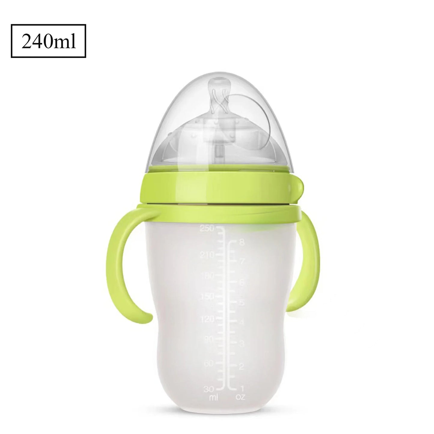 Baby Bottle with Silicone Handle Baby Bottle Photography Accessories 0-36 months 150ml 240ml Baby Boys and Girls Leedoar