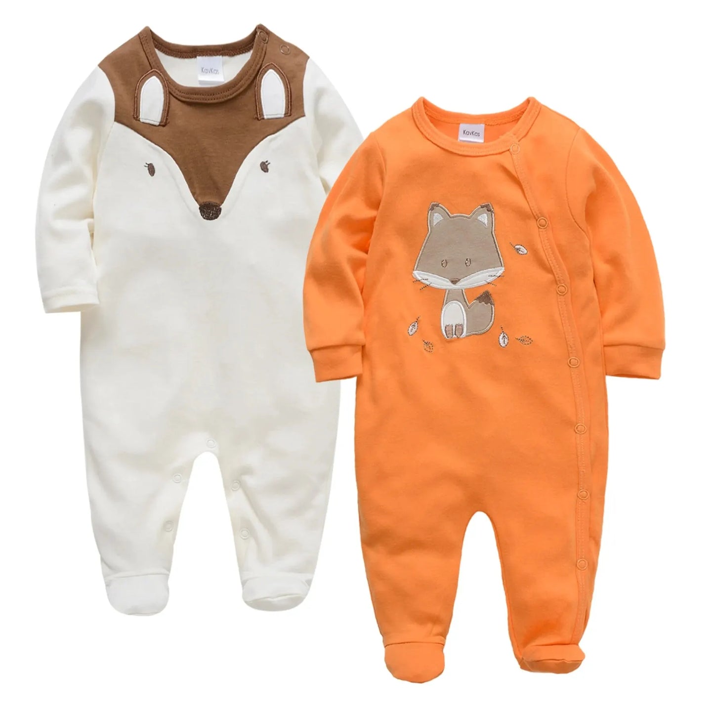 Baby Boy Jumpsuit Cotton 2Piece/Set Long Sleeve Spring Autumn Animal Print (One Size Smaller) Leedoar