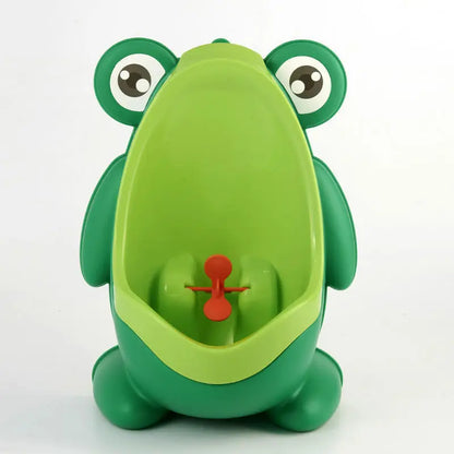 Baby Boys Standing Potty Cartoon Frog Shape Wall-Mounted Urinals Toilet Training Stand Vertical Urinal Potty Pee Infant Toddler Leedoar