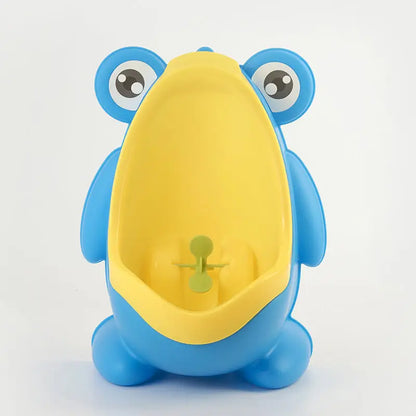 Baby Boys Standing Potty Cartoon Frog Shape Wall-Mounted Urinals Toilet Training Stand Vertical Urinal Potty Pee Infant Toddler Leedoar