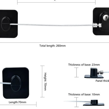 Baby Child Safety Lock Window Refrigerator Opening Security Cable Door Lock For Kids Safety Protector Protection Child Safety Leedoar