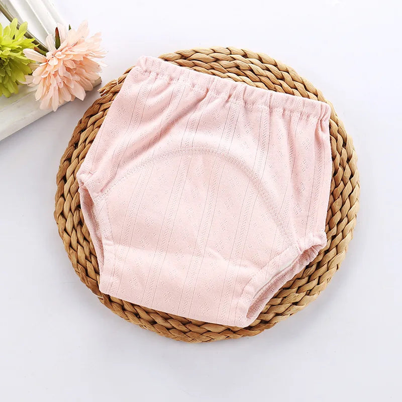 Baby Cotton Cloth Diaper Training Pants Infant Toilet Training Pants for Boys and Girls Summer Diapers Leak Proof and Waterproof Leedoar