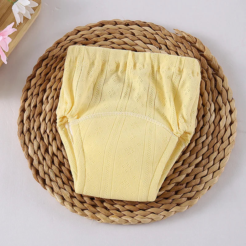 Baby Cotton Cloth Diaper Training Pants Infant Toilet Training Pants for Boys and Girls Summer Diapers Leak Proof and Waterproof Leedoar