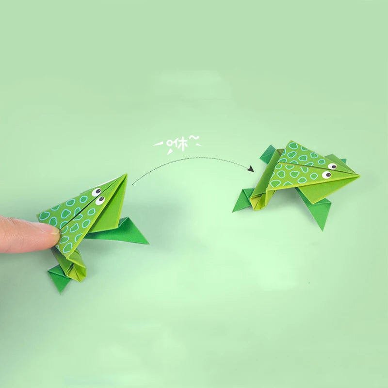 Baby Craft Toys Cartoon Animal Origami Paper Cutting Book Kids Paper Cut Puzzle Early Learning Educational Toys Gifts Leedoar