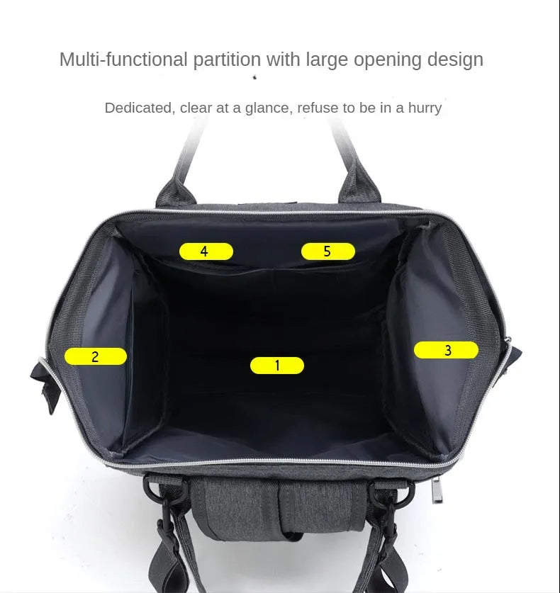 Baby Diaper Bags Backpack Waterproof Lightweight Large Capacity Organizer Pocket Travel MommyBag Stroller Maternity Bag For Baby Leedoar