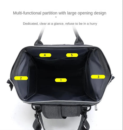 Baby Diaper Bags Backpack Waterproof Lightweight Large Capacity Organizer Pocket Travel MommyBag Stroller Maternity Bag For Baby Leedoar