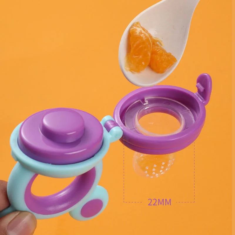 Baby Feeder Silicone Fresh Food Nibbler Kids Boy Girl Bear Ear Fruit Feeding Safe Infant Baby Supplies Nipple Soother Bottles Leedoar