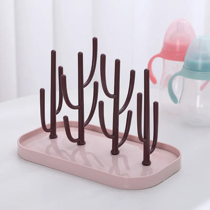 Baby Feeding Bottle Drain Rack Nipple Feeding Cup Holder Storage Drying Rack Bottle Cleaning And Drying Machine Leedoar