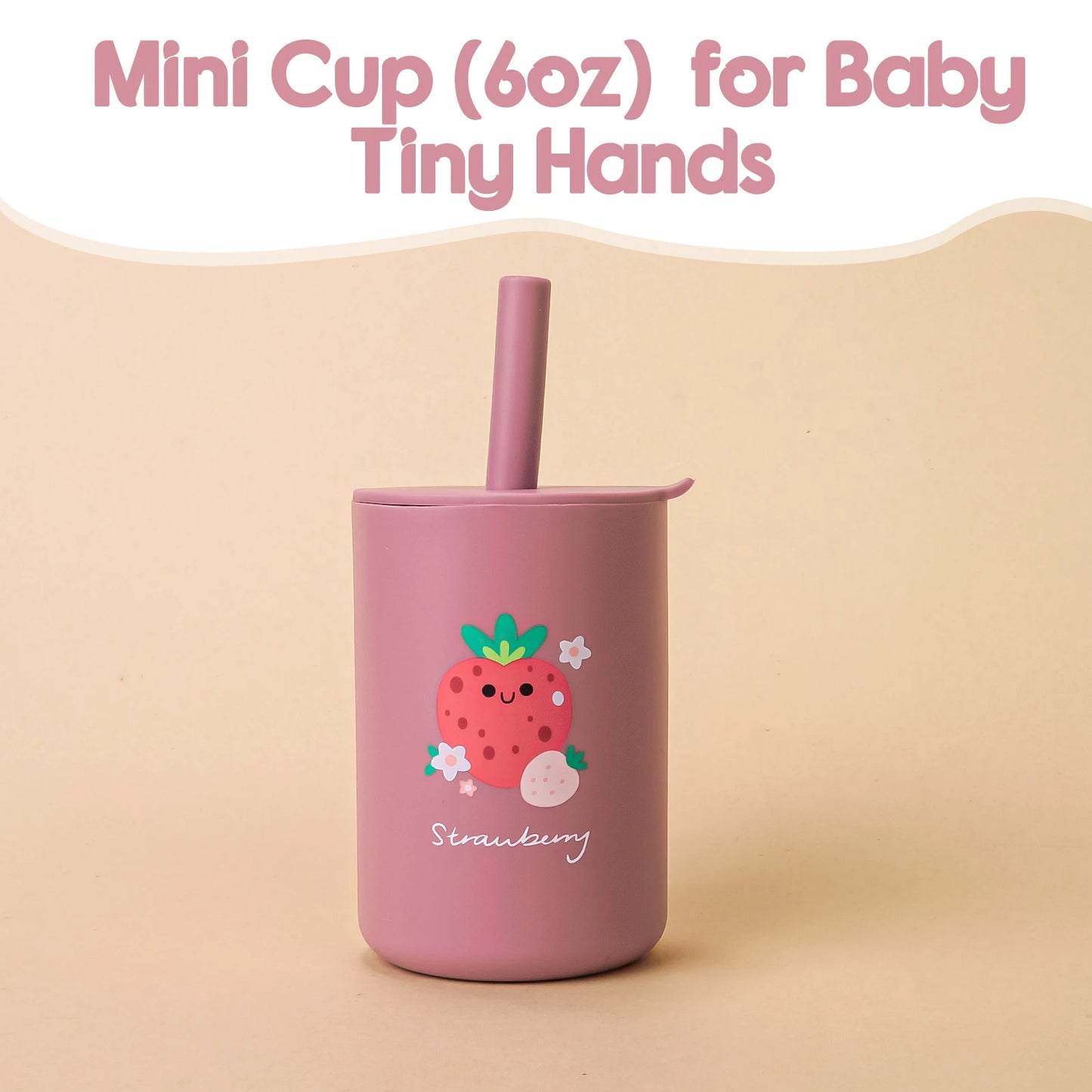 Baby Feeding Drinkware Straw Cup Baby Cartoon Learning Feeding Cup Food Grade Silicone Toddler Water Bottle Tableware BPA Free Leedoar