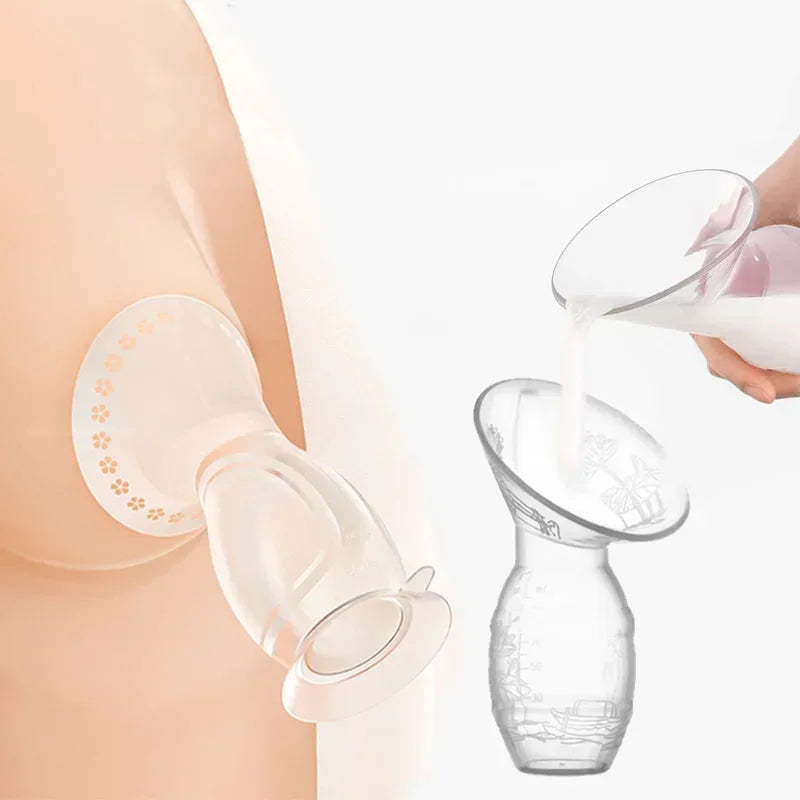 Baby Feeding Manual Breast Pump Partner Breast Collector Automatic Correction Breast Milk Silicone Pumps PP BPA Free Leedoar