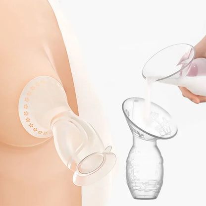 Baby Feeding Manual Breast Pump Partner Breast Collector Automatic Correction Breast Milk Silicone Pumps PP BPA Free Leedoar