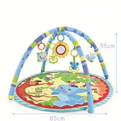 Baby Fitness Frame Crawling Blanket Play Mat Fence Crawling Mat With Cloth Book Infant Rug Enlightenment Toys Game Mat Gift Leedoar