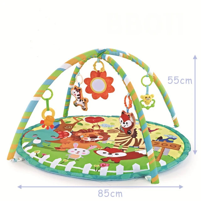 Baby Fitness Frame Crawling Blanket Play Mat Fence Crawling Mat With Cloth Book Infant Rug Enlightenment Toys Game Mat Gift Leedoar