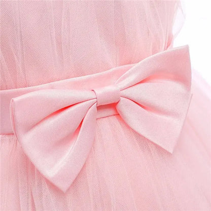 Baby Girls Birthday Dress For 1 2 Year Newborn Baptism Pink Clothes Toddler Kid One Shoulder Elegant Christening Party Tutu Gown Leedoar