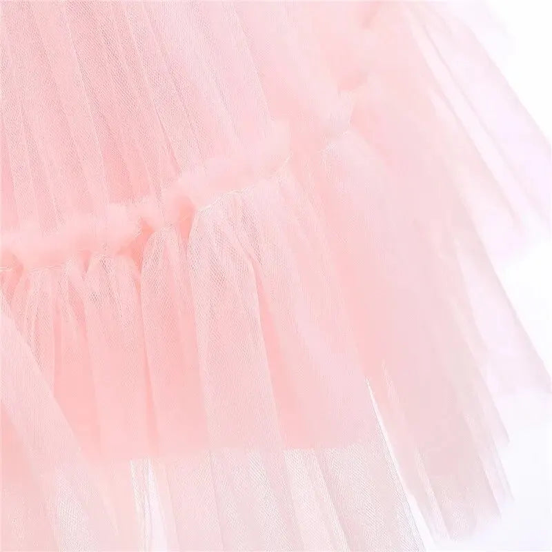 Baby Girls Birthday Dress For 1 2 Year Newborn Baptism Pink Clothes Toddler Kid One Shoulder Elegant Christening Party Tutu Gown Leedoar