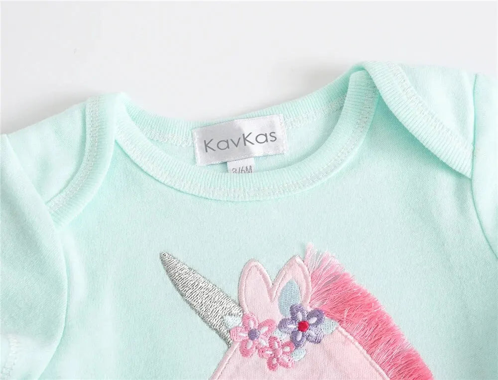 Baby Girls Clothes 3 Pcs/lot Pour Nouveaux Cotton Short Sleeve Girl Bodysuit 0-12 Months Newborn Boys Clothing Toddler Leedoar