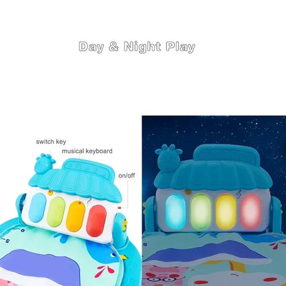 Baby Music Rack Play Mat Kids Piano Keyboard Carpet Gym Crawling Activity Infant Rug Early Educational Toy for Baby Gift