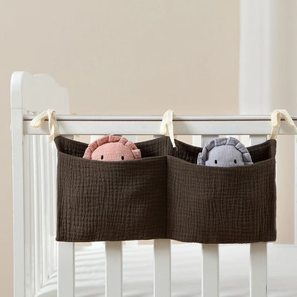 Baby Nursery Crib Organizer, Diaper Caddy Stacker, Portable Hanging Storage for Diapers Wipes Baby Essentials , Changing Table Leedoar