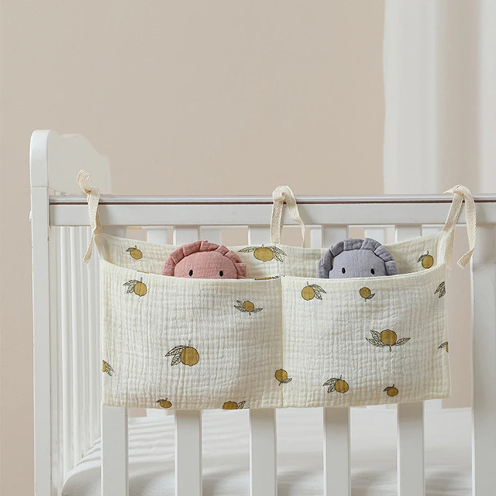 Baby Nursery Crib Organizer, Diaper Caddy Stacker, Portable Hanging Storage for Diapers Wipes Baby Essentials , Changing Table Leedoar