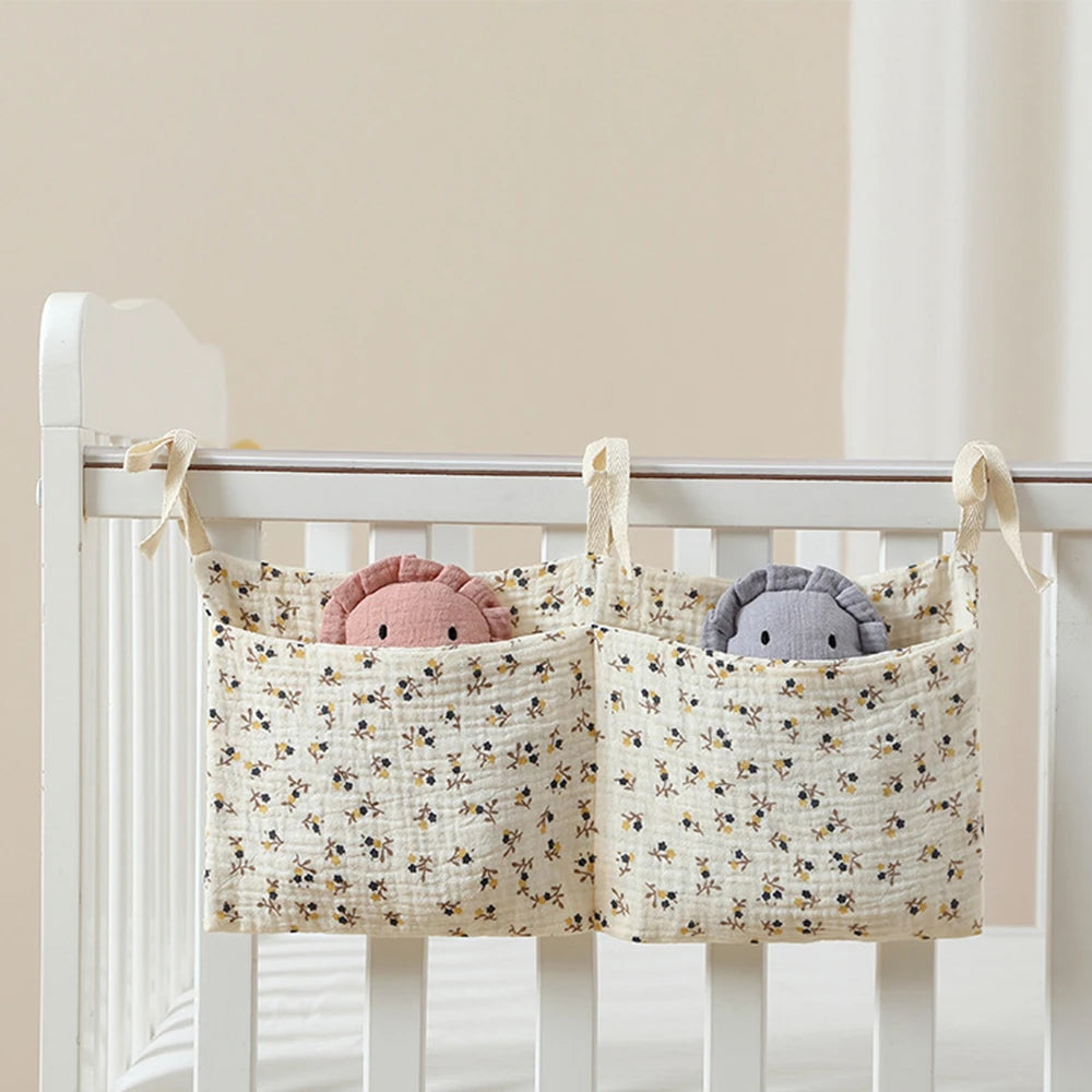 Baby Nursery Crib Organizer, Diaper Caddy Stacker, Portable Hanging Storage for Diapers Wipes Baby Essentials , Changing Table Leedoar