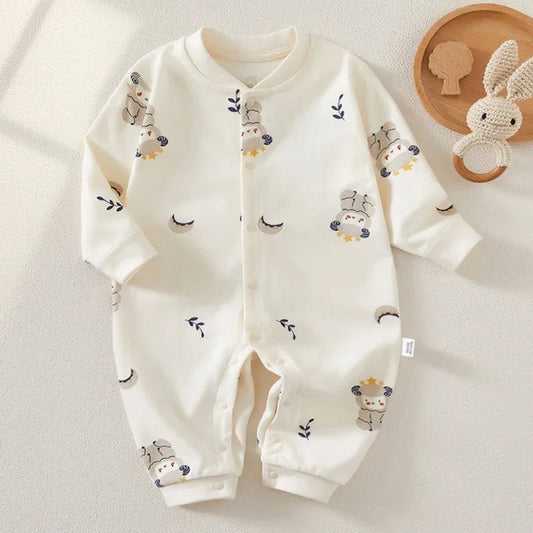 Baby Rompers for Girls Boys Bodysuit & One piece 100 Cotton Long Sleeve for Newborn Clothes Loungewear Set Outfit Leedoar