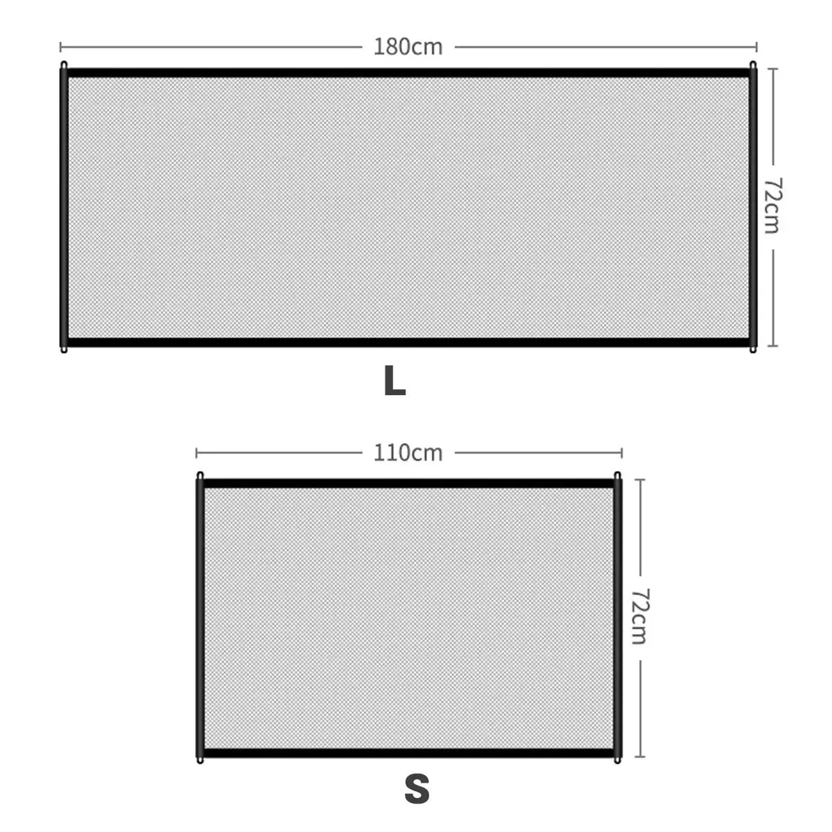 Baby Safety Gate Pet Barrier Fence Portable Mesh Stairs Entrance Indoor Gate Dogs Separation Guard Isolated Baby Hooks Playpen Leedoar