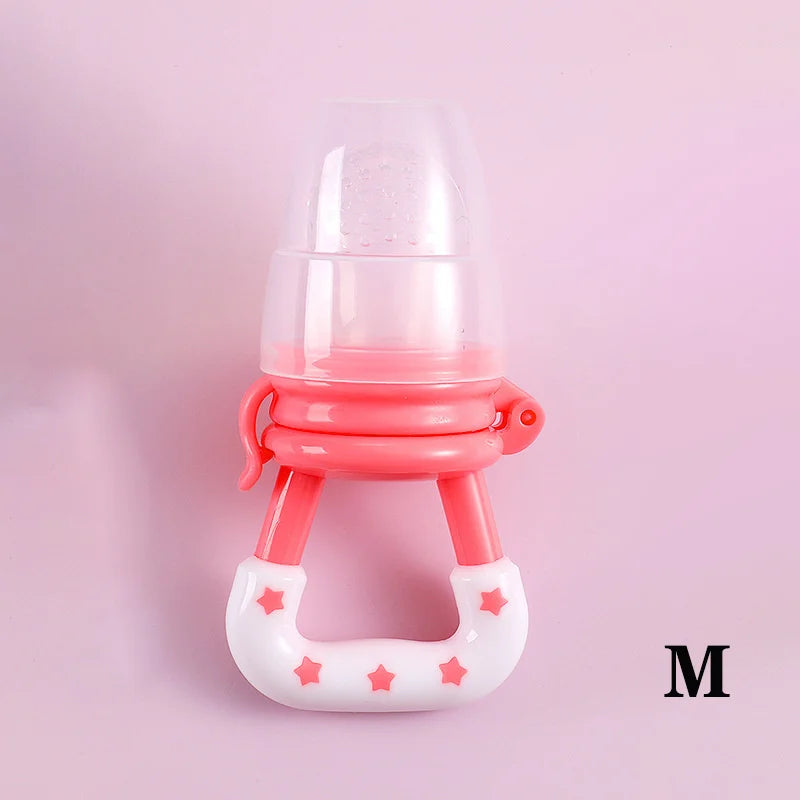 Baby Teether for Teeth Bebe Pacifier Fresh Food Feeder Babies accessories newborn Silicone Rice Cereal Fruit Bottle Squeeze Leedoar