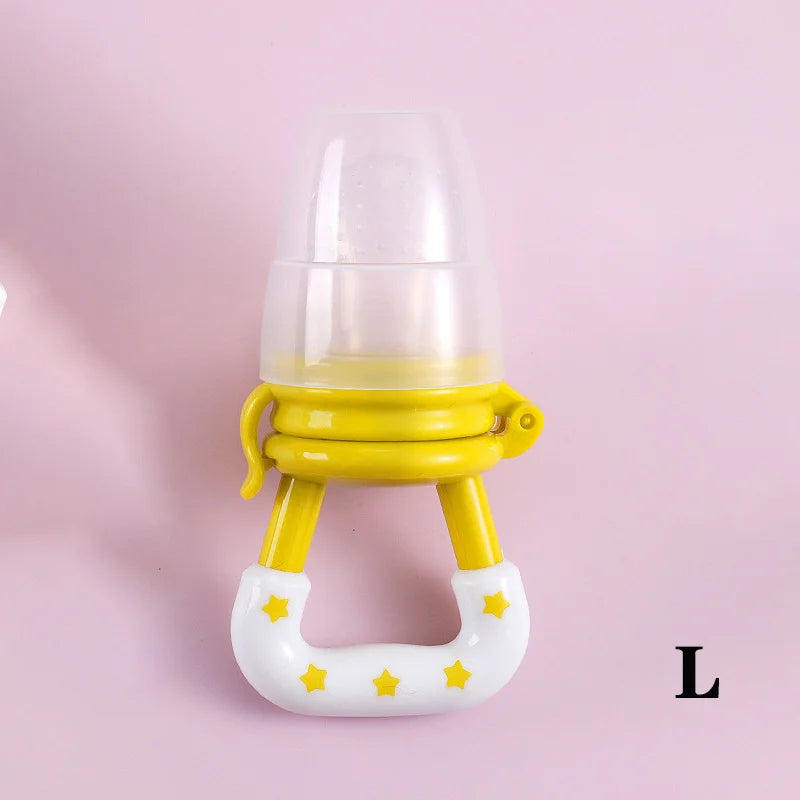 Baby Teether for Teeth Bebe Pacifier Fresh Food Feeder Babies accessories newborn Silicone Rice Cereal Fruit Bottle Squeeze Leedoar