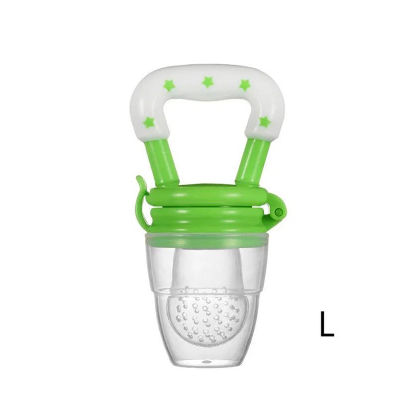 Baby Teether for Teeth Bebe Pacifier Fresh Food Feeder Babies accessories newborn Silicone Rice Cereal Fruit Bottle Squeeze Leedoar