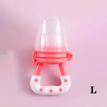 Baby Teether for Teeth Bebe Pacifier Fresh Food Feeder Babies accessories newborn Silicone Rice Cereal Fruit Bottle Squeeze Leedoar