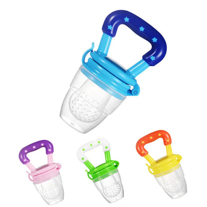 Baby Teether for Teeth Bebe Pacifier Fresh Food Feeder Babies accessories newborn Silicone Rice Cereal Fruit Bottle Squeeze Leedoar