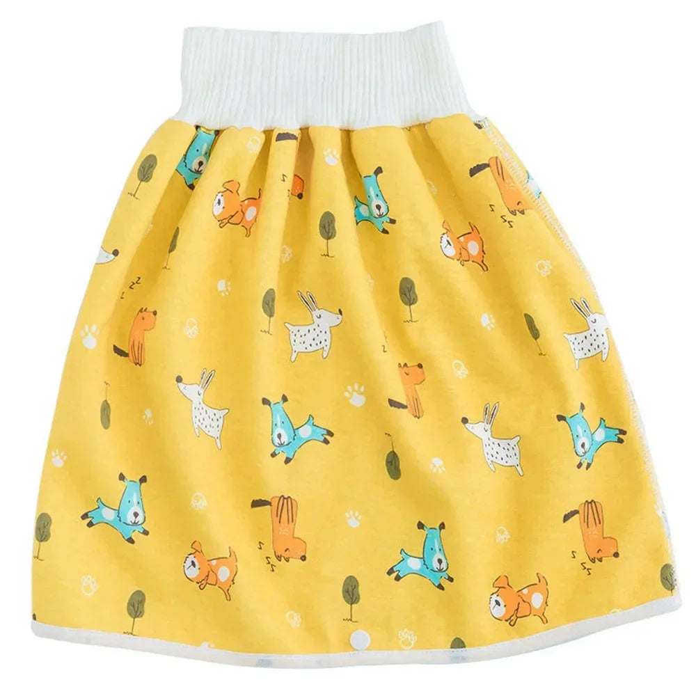 Baby Waterproof Diaper Pants Skirt for Potty Training Baby Comfy Diaper Short for Boys and Girls Sleeping Bedclothes Leedoar