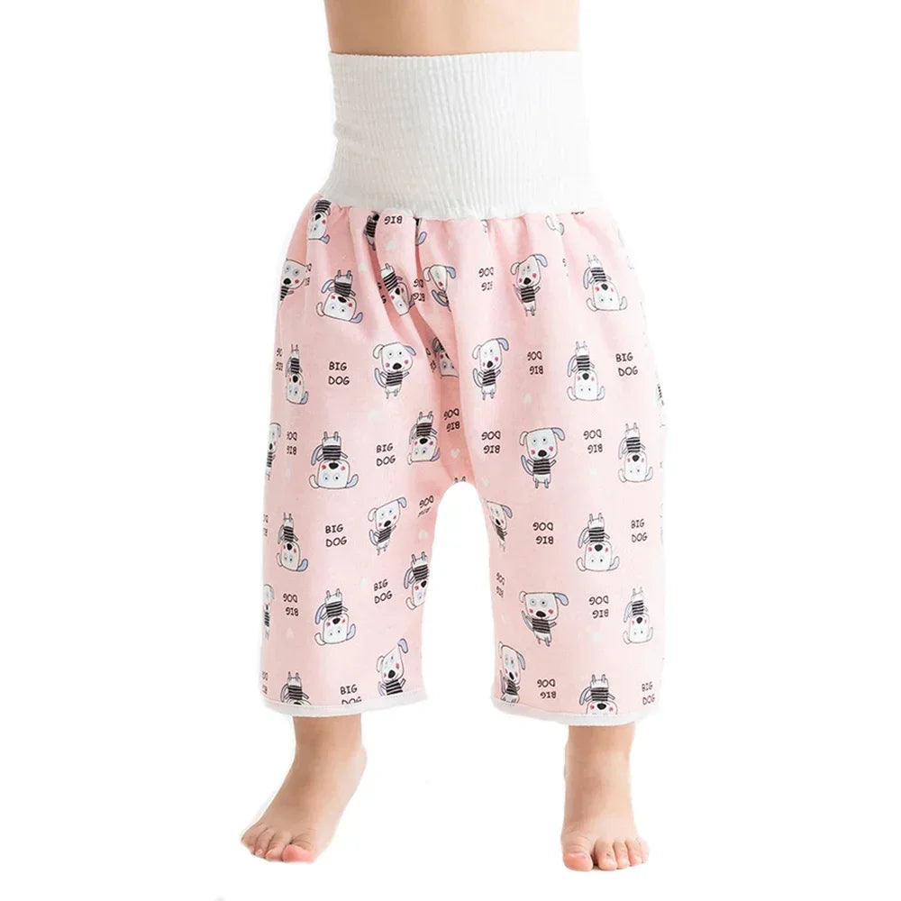 Baby Waterproof Diaper Pants Skirt for Potty Training Baby Comfy Diaper Short for Boys and Girls Sleeping Bedclothes Leedoar