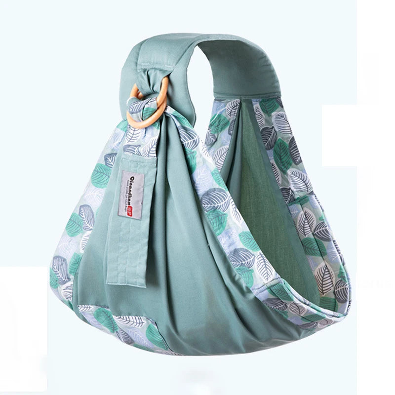 Baby Wrap Newborn Sling Dual Use Infant Nursing Cover Carrier Mesh Fabric Breastfeeding Carriers Up To 130 Lbs (0-36M) Leedoar